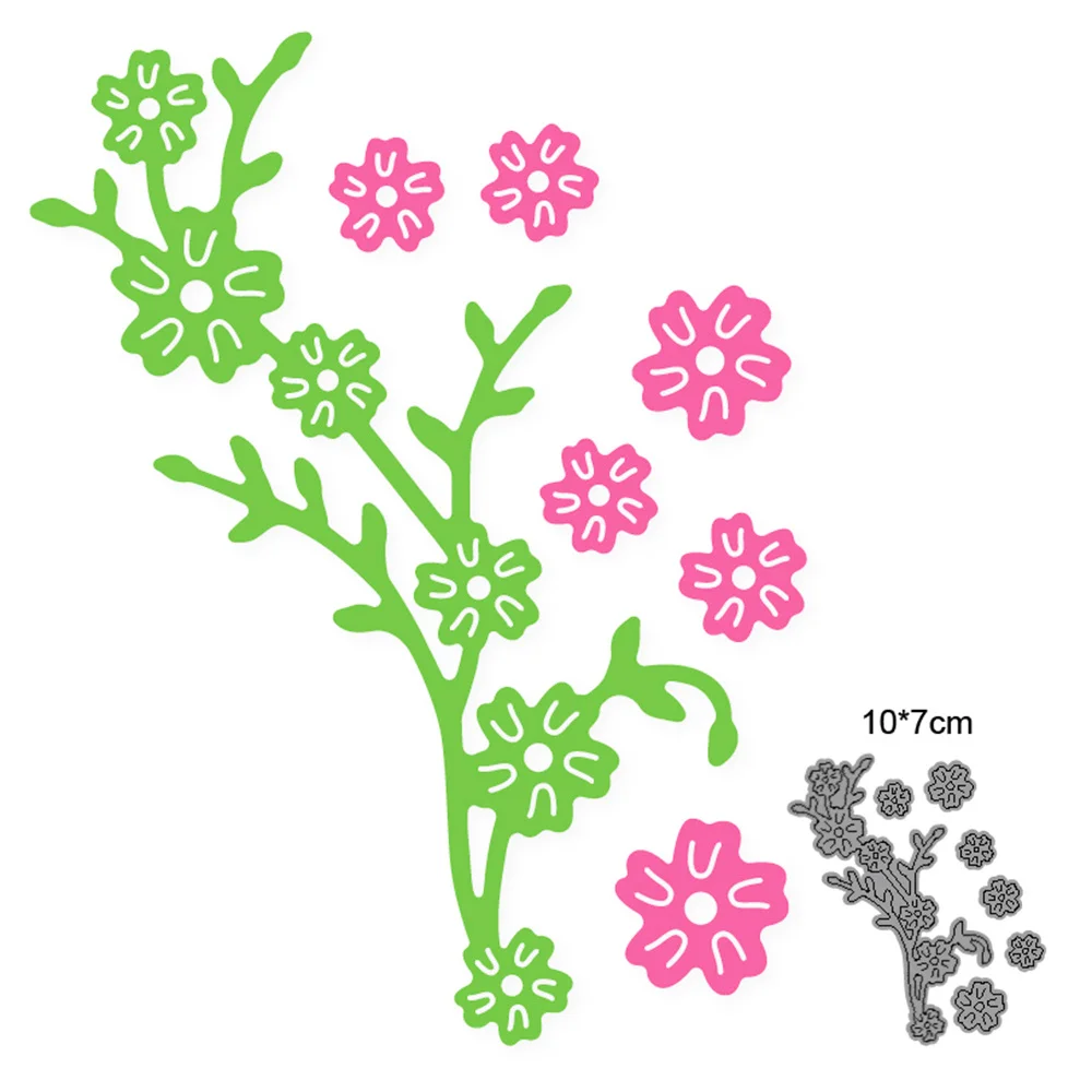 Металлические штампы для вырезания форма цветы виноградные лозы ветви украшение