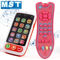baby musical simulation mobile phone colorful remote tv controller instrument set early learning educational toys for children