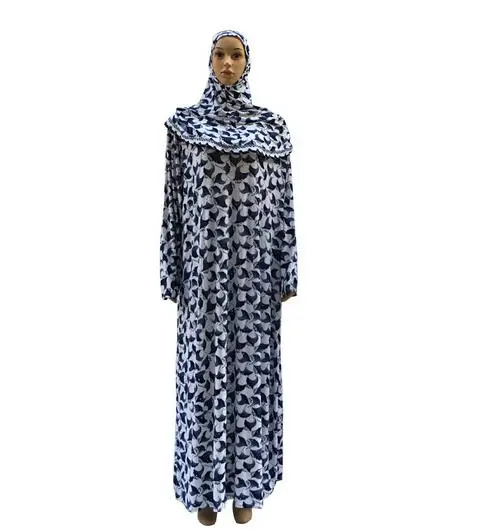 Платье женское длинное с принтом в мусульманском стиле, 12 шт./лот