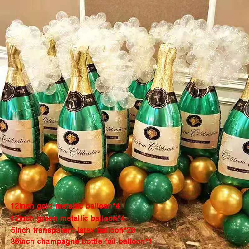 29pcs 16 шт., 32 дюйма, номер, набор воздушных шаров с надписью «Happy new year Eve», декор, Рождественский воздушный шар из фольги, украшения из розового золота - Цвет: 29pcs