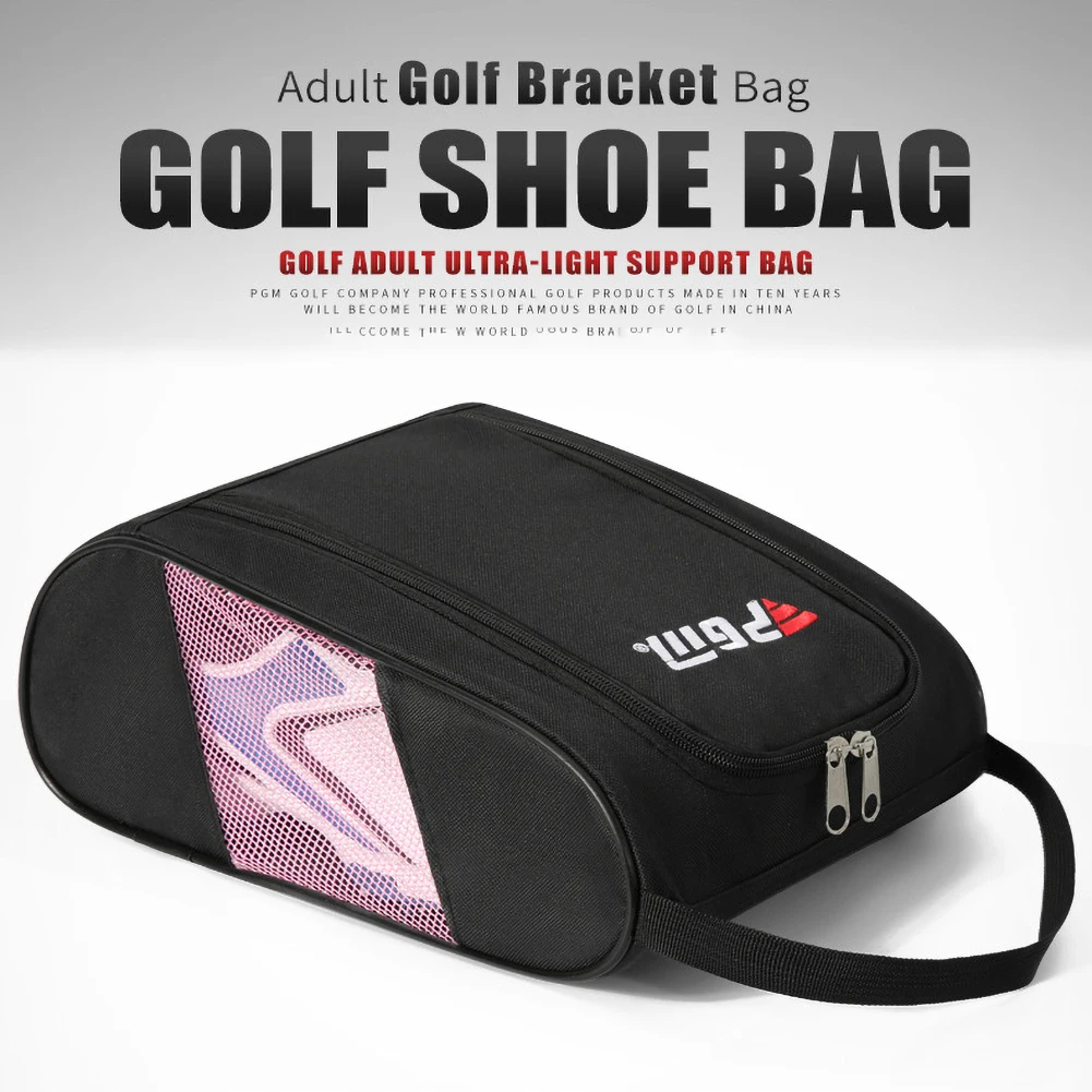 

Portable Golf Shoes Bag with Zipper Nylon Golf Balls Shoe Case Holder Bag Outdoor Sports Camping Hiking Shoes Carrier Bag