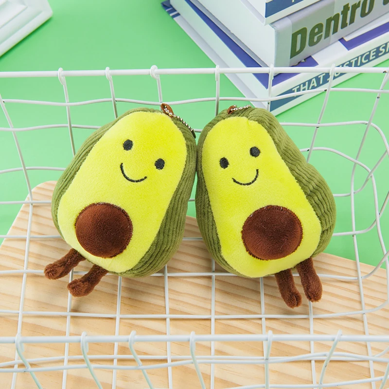 Милый короткий плюшевый вельвет авокадо мягкий хлопок Kawaii брелок в виде кукол