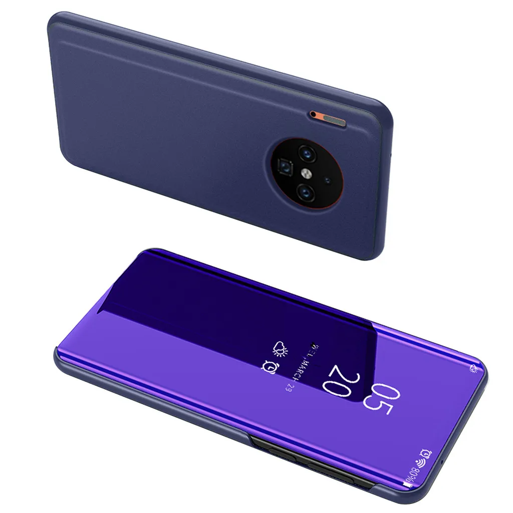Зеркальный чехол для телефона HUAWEI MATE 30 pro зеркальное покрытие режим сна