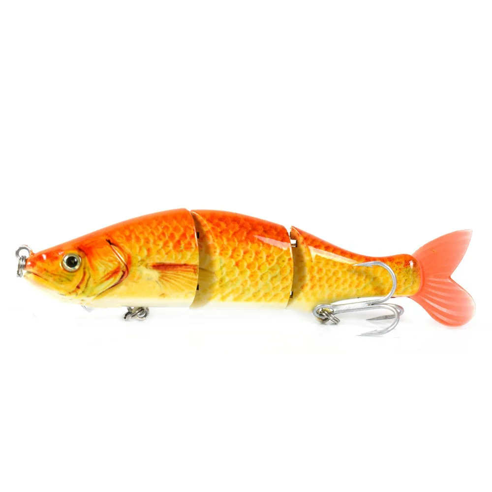 4 5 дюймов 18 г Wobble Swimbait металлические Соединенные 3 сегмента мягкий хвост медленно