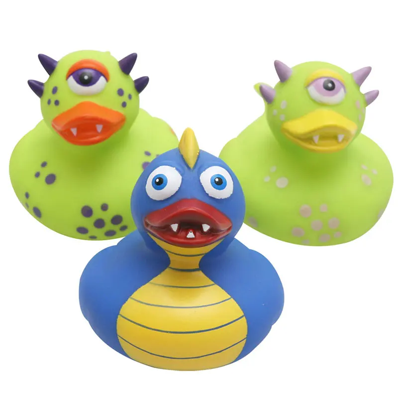 10 шт клоун динозавр Циклоп резиновая утка детский душ игрушка для купания детей