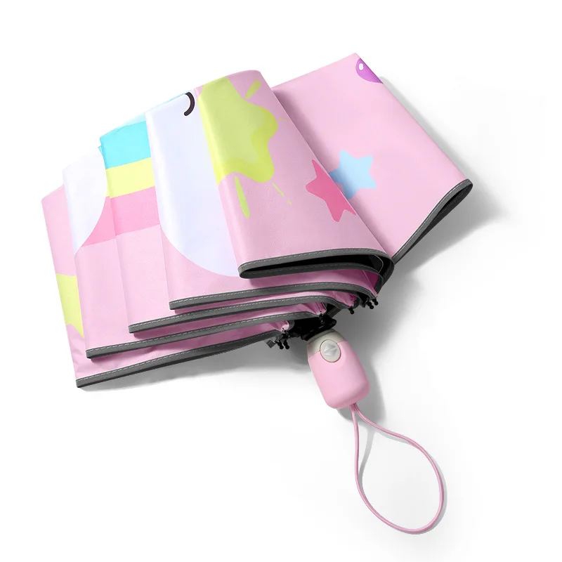 

Folding ultra-light retractable automatic umbrella students men and women sunshade sun umbrella sun umbrella sunny rain umbrella