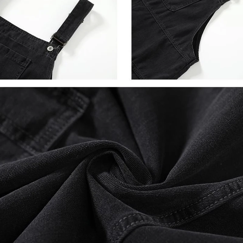 

Women Denim Rompers Big Pockets High Street Harajuku Stylish Palysuits Female Students Daily Summer Loose Wide-leg Slim Outwear