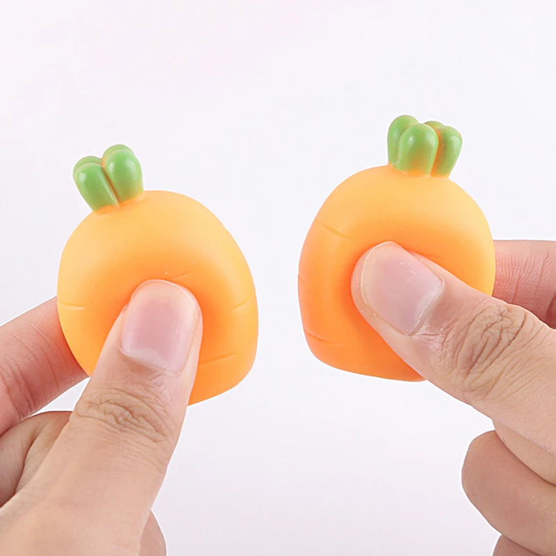 10 шт./компл. имитация моркови сжимаемая игрушка мягкая еда игрушки антистресс