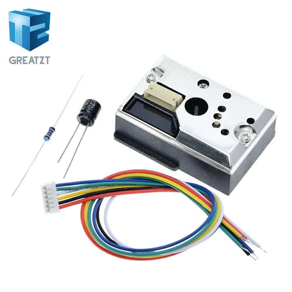 GREATZT GP2Y1014AU0F компактный оптический датчик пыли совместимый с GP2Y1010AU0F GP2Y1010AUOF дыма