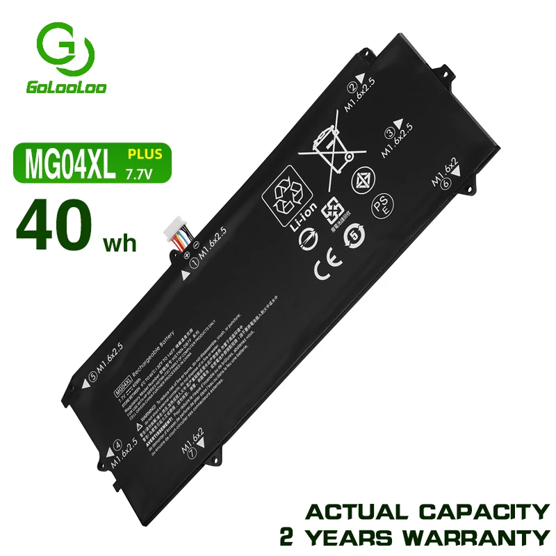 

Аккумулятор Golooloo MG04 MG04XL для ноутбука HP Elite X2 1012 G1 812060-2B1 812060-2C1 812205-001 HSTNN-DB7F MC04XL 40 Вт/ч 7,7 В