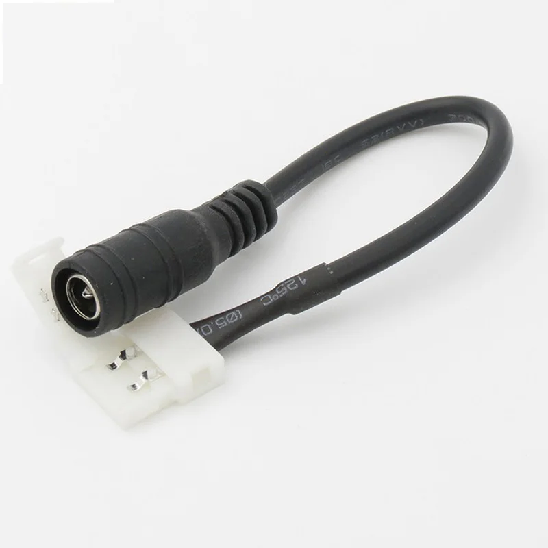 5 шт./лот 10 мм гнездовой разъем питания постоянного тока провод с 2 контактным