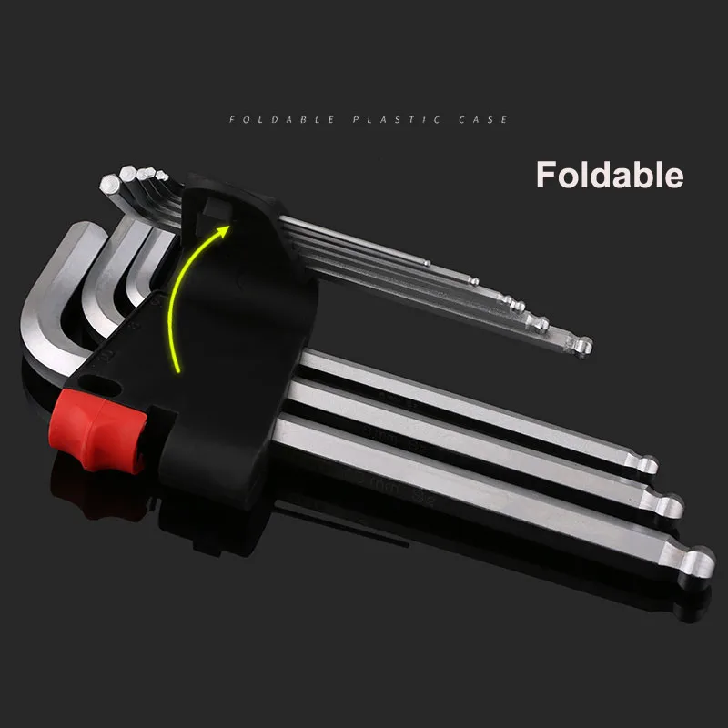 Набор метрических шестигранник Аллен ключей набор инструментов с внутренней