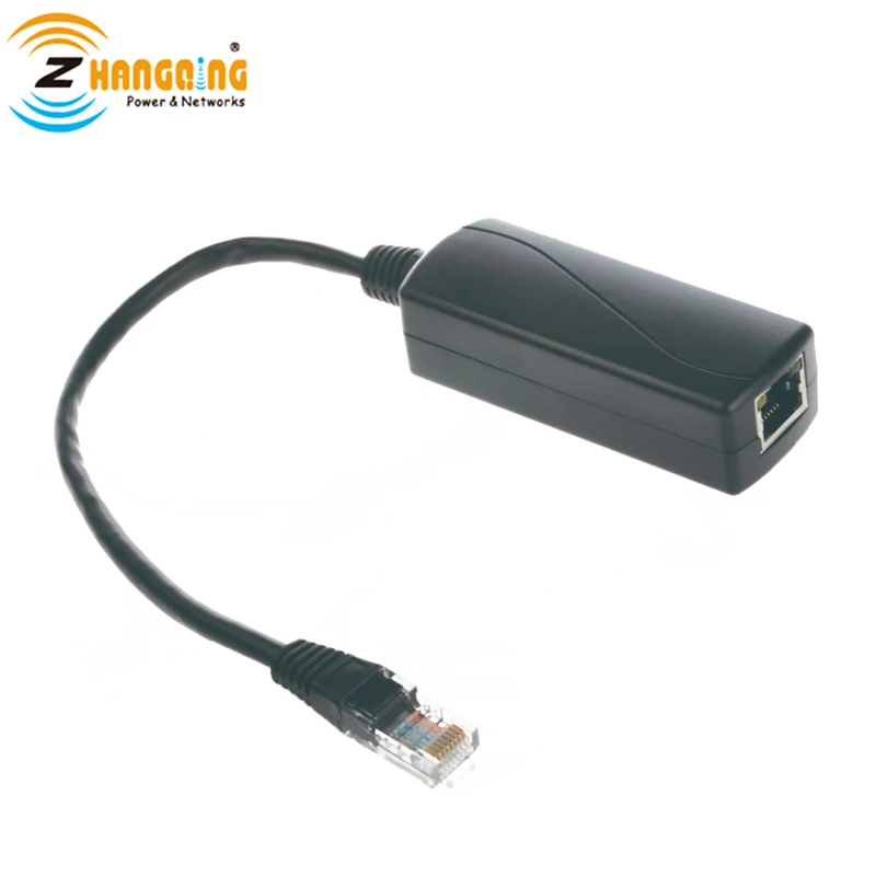 Преобразователь PoE с 48 В на 24 переносной гигабитный преобразователь Power over Ethernet
