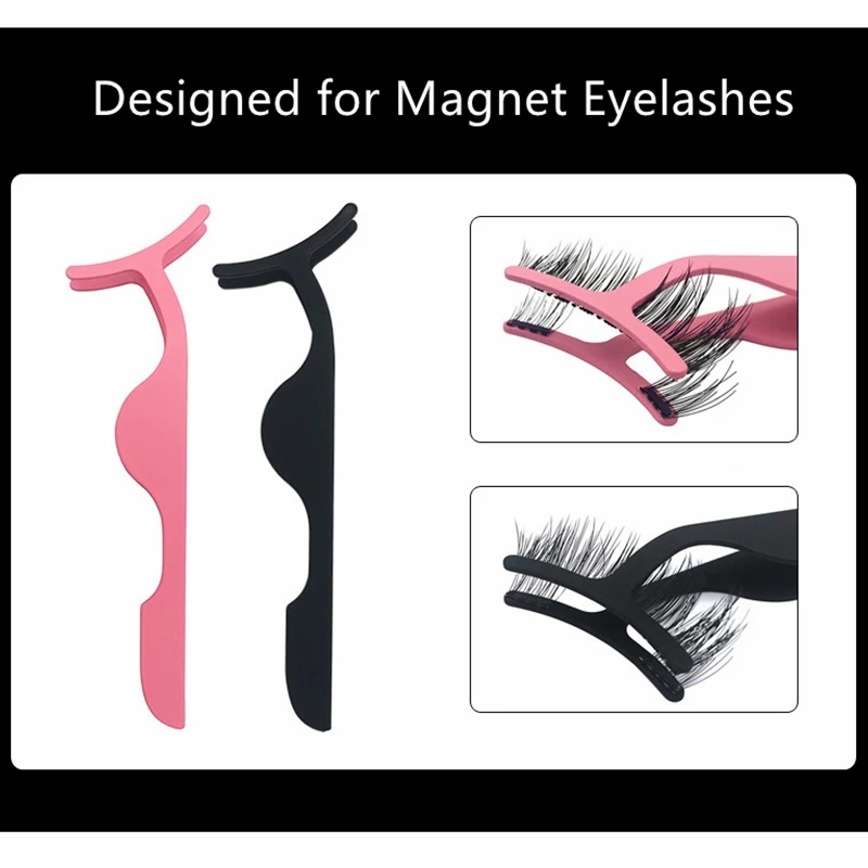Набор Магнитных ресниц 3d комплект из 3 натуральных накладных акриловая коробка с