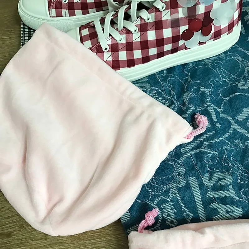 

Drawstring Bags Kawaii Piggy Ins Fashion Leisure Travel Handbag Sweet Flesh Girls Pocket-bag Handle Shopping Korean-style Daily