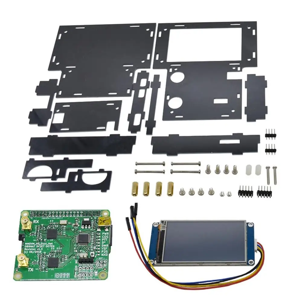 USB дуплексная MMDVM точка доступа поддержка P25 DMR ycf NXDN Pi zero + 2 шт антенна 3 "ЖК-экран