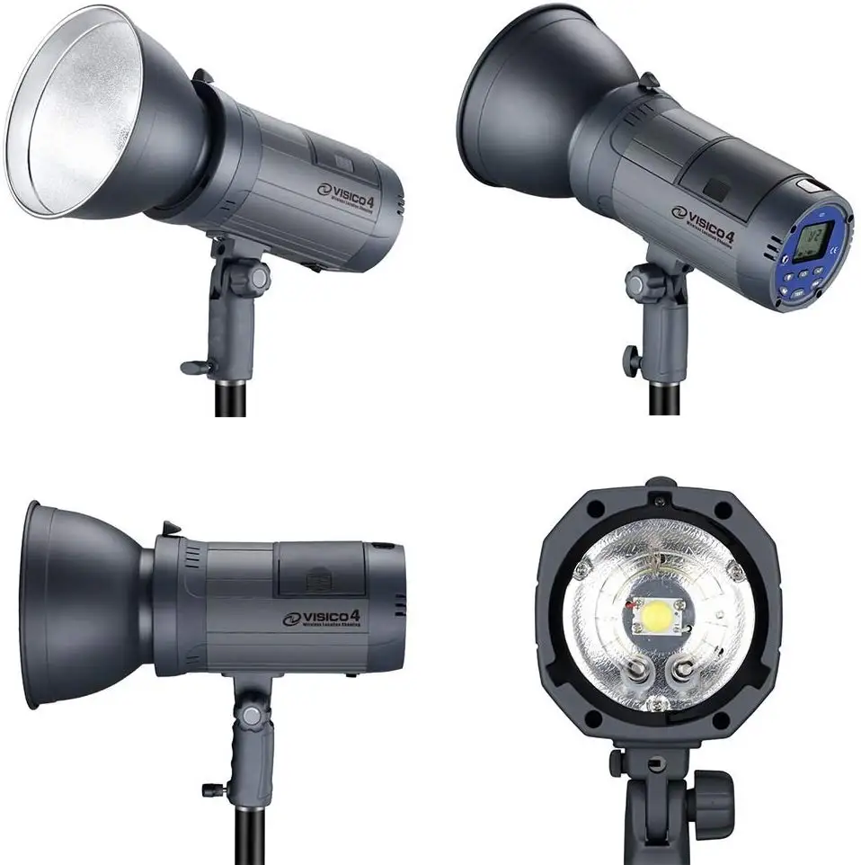 Уличная студийная стробоскопическая вспышка с аккумулятором VISICO 4 триггером 801TX