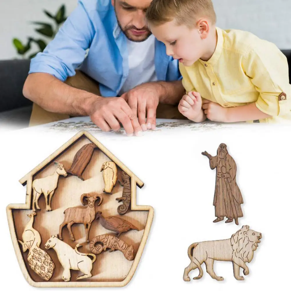 

1 Set Art Puzzle Creative Develop Problem-solving Ability Wood Children Educational Toys Jigsaw for Gifts