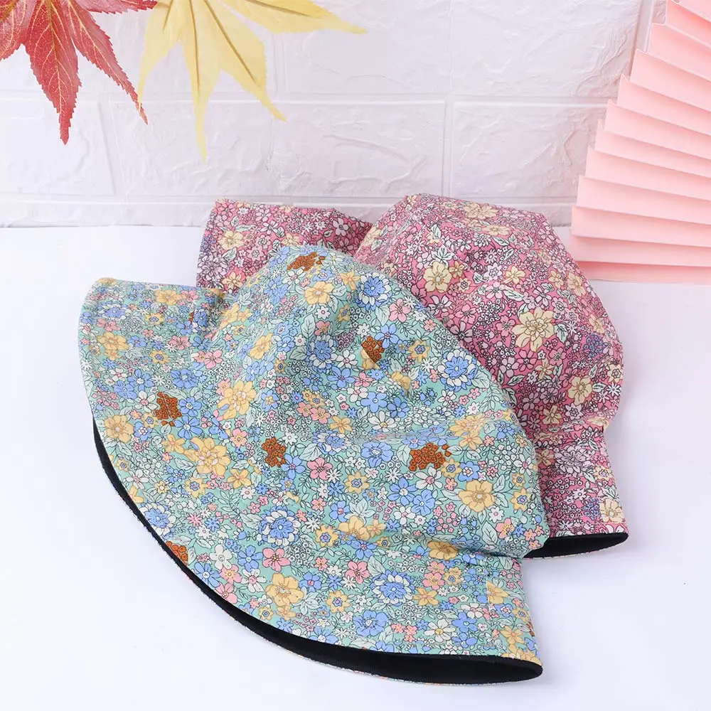 

Дышащая шляпа с цветами для рыбалки, Солнцезащитная шляпа, двусторонняя фея, Панама для женщин и девушек, уличная дорожная шляпа с защитой о...