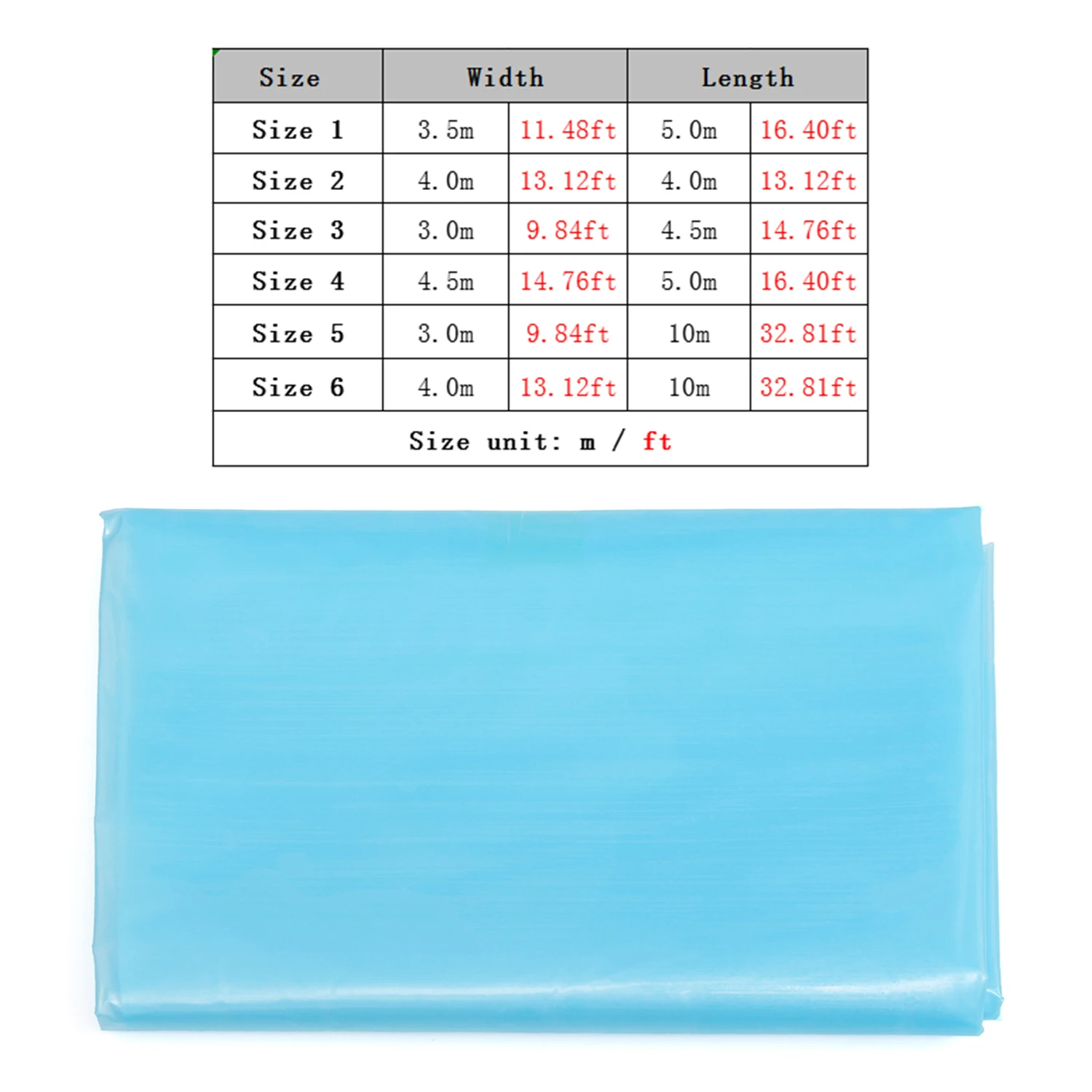 Новинка 6 размеров 0 12 мм утолщенный HDPE лайнер для рыбного пруда садовые бассейны
