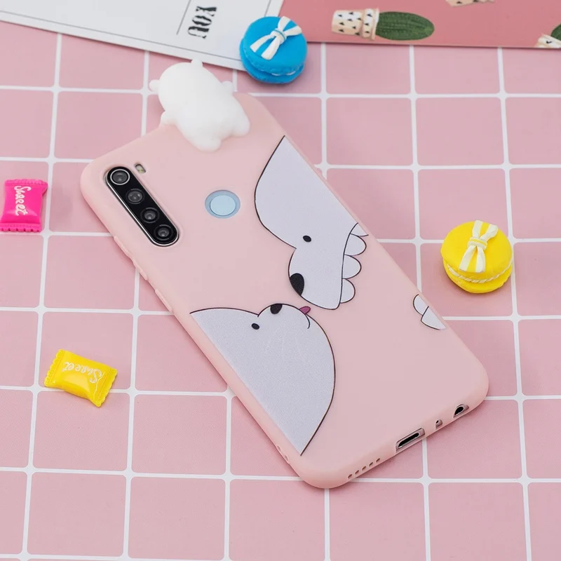 3D игрушки силиконовые для Xiaomi Redmi Note 8 чехол Redmi Note 8 Pro 8T 8A конфеты Мягкий мультфильм Redmi Note 8 чехол Redmi Note 8 Pro Чехол