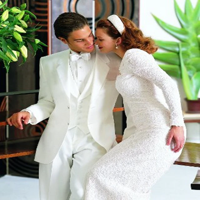 Белый свадебный костюм для мужчин 2020 индивидуальный заказ выпусквечерние вечера