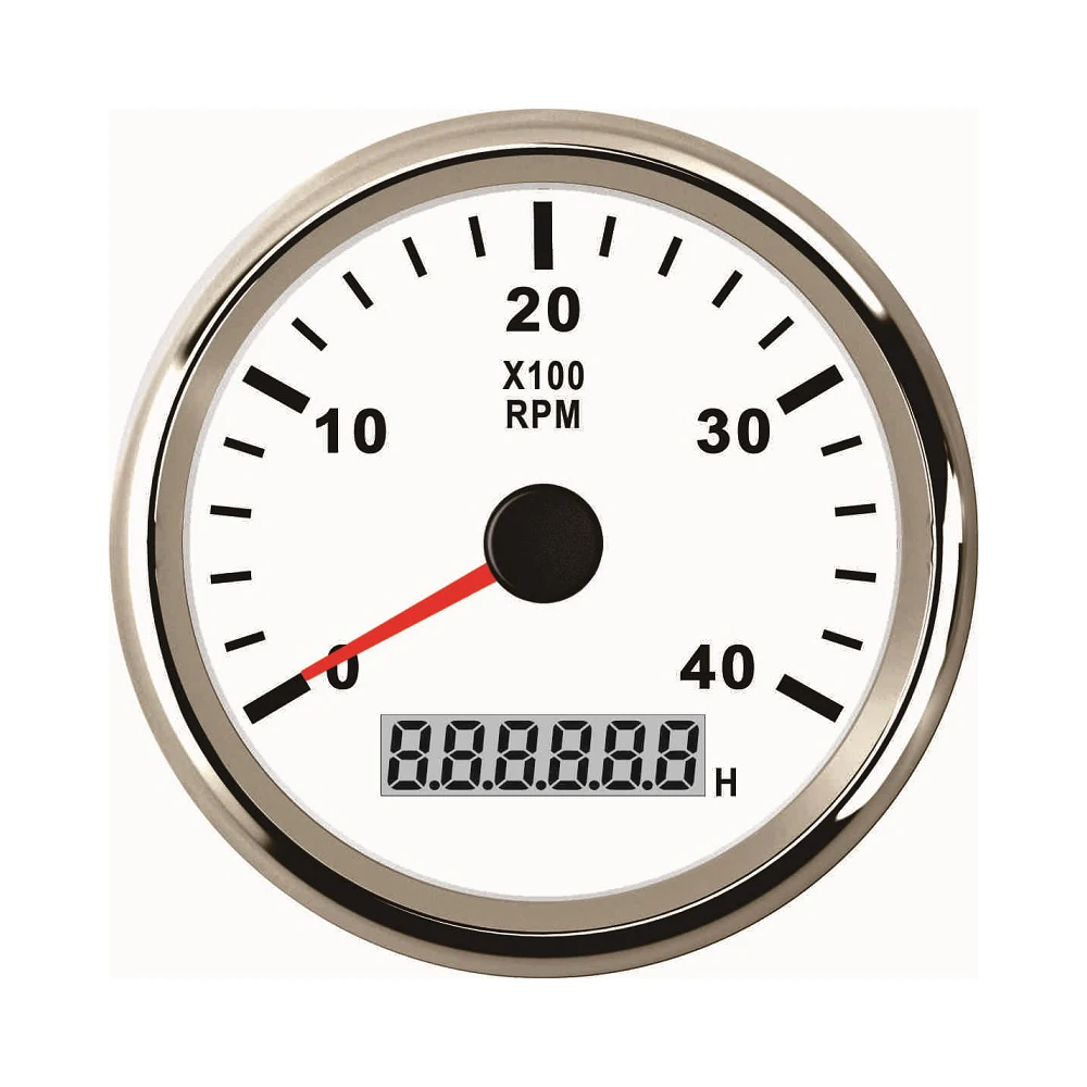 85 мм Тахометр двигателя об/мин счетчик оборотов 0 4000 с светодиодный песочные часы