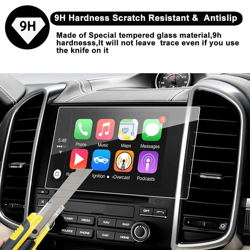 

For 2016-2017 -Porsche Cayenne PCM 4.0 7-Inch Car Navigation Press Screen Protective Film Display Tempered Glass