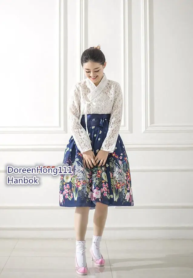 2020 Новая мода современный hanбок Fusion ханбок корейская традиционная hanbow платье