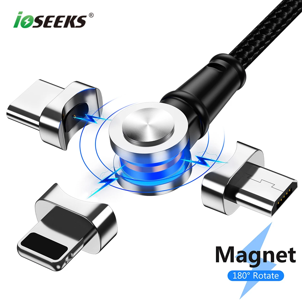 Магнитный Micro USB кабель для iPhone samsung huawei usb type C зарядный мобильного телефона