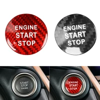 for lexus nx200 nx300 gs es200 es250 ct rx300 car engine start stop push button cover blackred real carbon fiber trim sticker