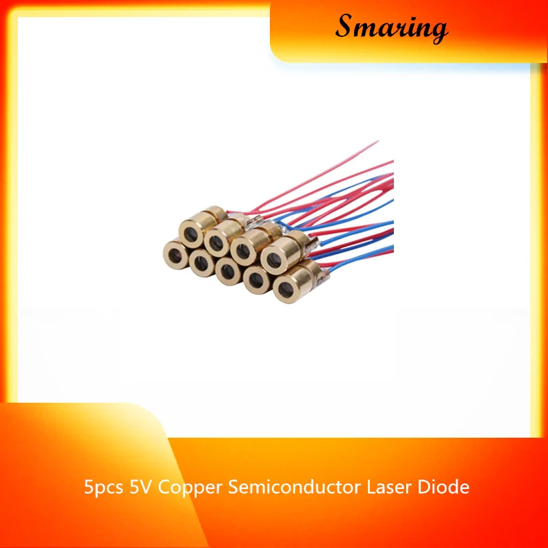 3 в 5 В точечная лазерная головка Диодная лампа диаметром 6 мм 650 нм мВт внешний