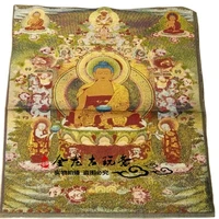 china old tibet silk thangka like hanging painting fengshui tibetan buddha portrait
