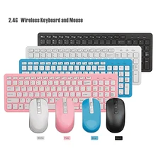 Wireless 2.4Ghz Keyboard and Mice 2 In 1 Bluetooth Keyboard Mouse Kit for Windows PC