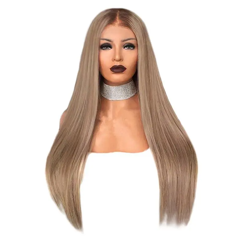 Женский парик длинные прямые синтетические Косплей парики для волос украшение