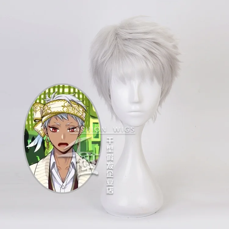

Cosplay wigKalim Cosplay wig al ASIM silver short hair
