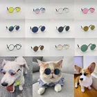 Очки солнцезащитные круглые, 3 см, собачьи очки, аксессуары в виде животных, 1 шт.