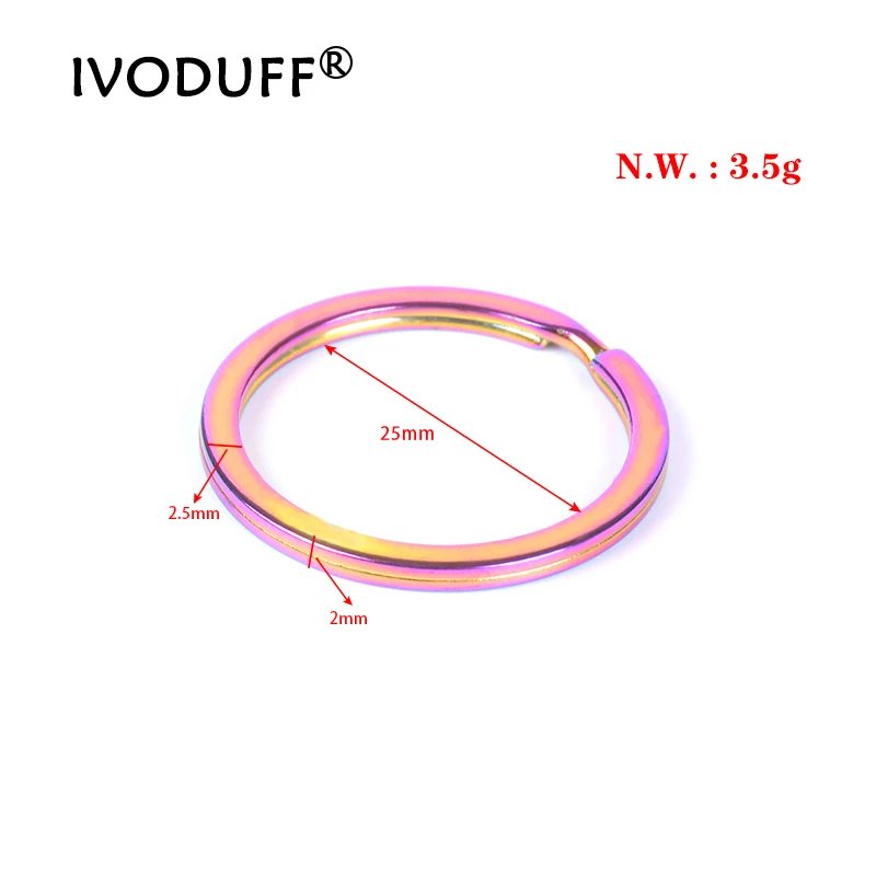 10 шт. Радужное кольцо для ключей в виде сердца и звезд