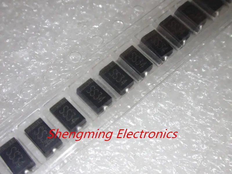 100 шт. SS34 1N5822 IN5822 SMA 3A 40В DO 214AC диод Шоттки|schottky diode|3a diode1n5822 ss34 |