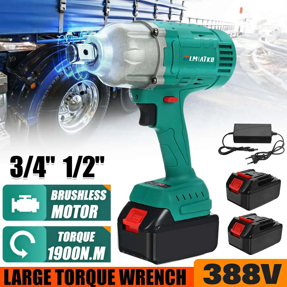 

Аккумуляторный гайковерт BLMIATKO 3/4 нм 388vf, дюйма