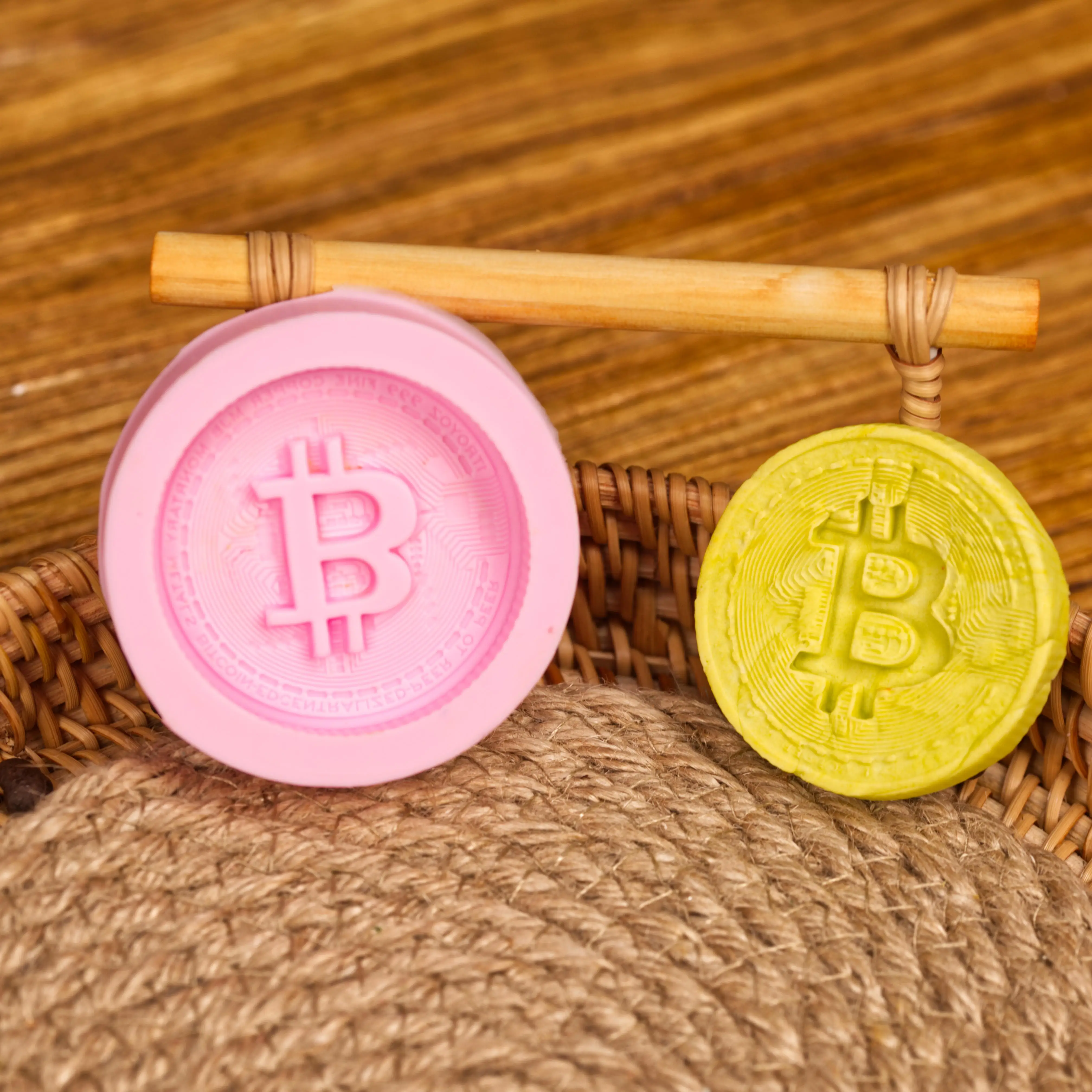 1 шт. Биткоин формы торт помадкой украшая инструменты силиконовая форма кухонные