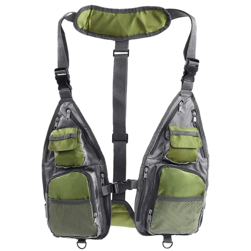 

Fishing Vest Men Breathable Swimming Life Jacket Waistcoat Survival Utility Vest Fishing Backpack for Outdoor Sport