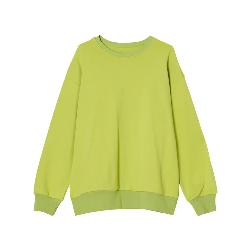 

New autumn and winter models Korean style solid color loose round neck pullover sweater men M2-Z002