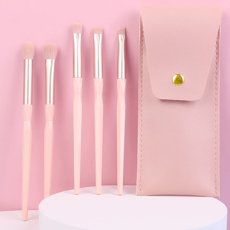 

5 Soft Hair Makeup Brush Eyeshadow Brush Set Details Eye Makeup Compact And Portable Quick Makeup Makeup Tool