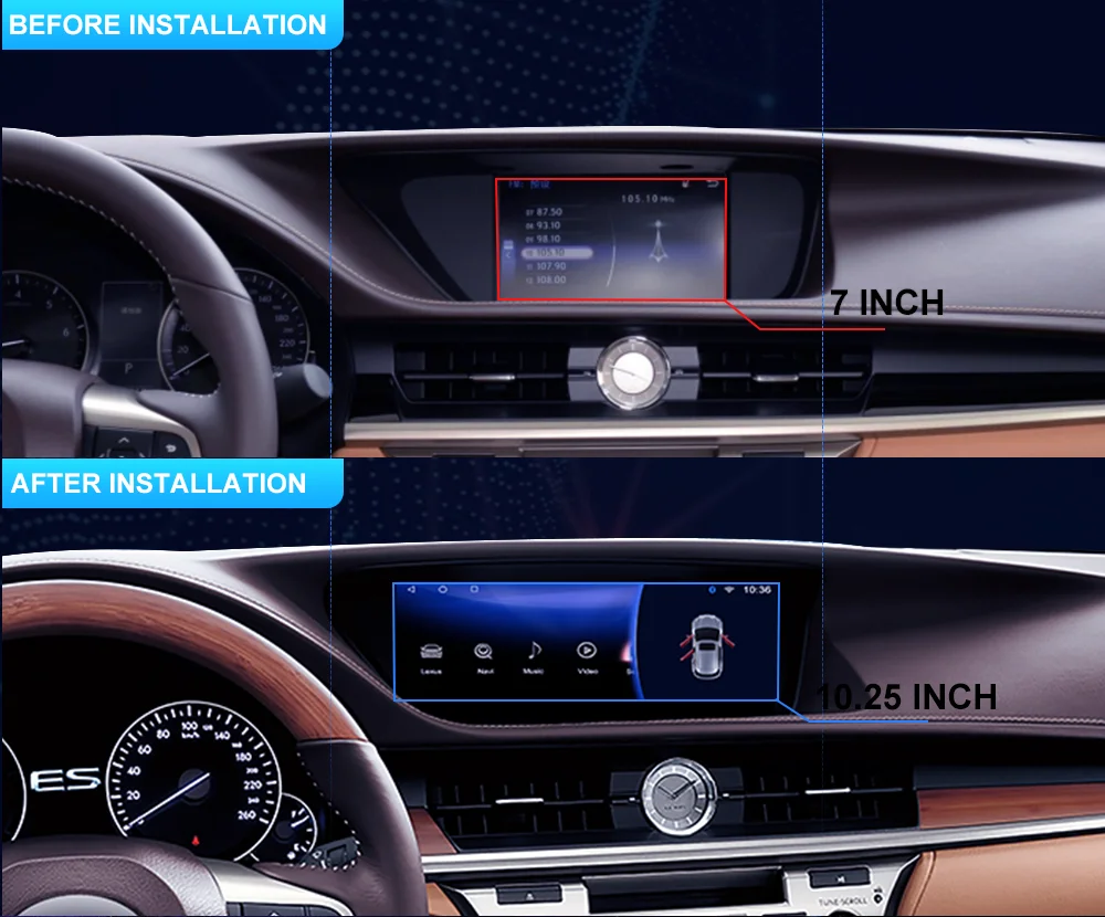 Автомобильный мультимедийный плеер на Android для Lexus ES ES300 ES250 ES350 ES300h 2014 2017 GPS