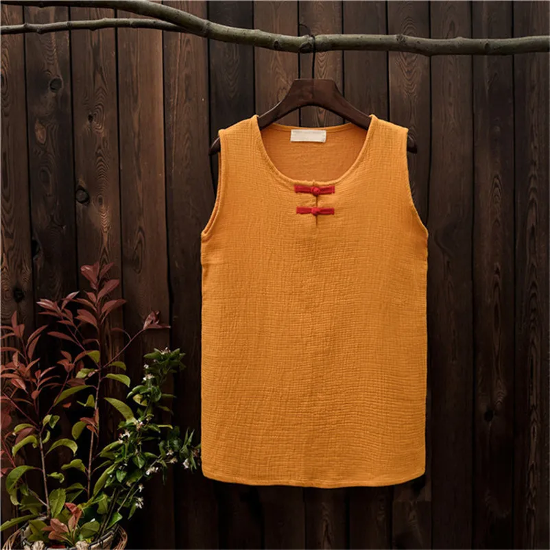 

Women Cotton Button Patchwork Tank Sleeveless Tops Vest Blouse Casua Loose Soft Vest Plus Size Tops L-5XL 6XL 7XL