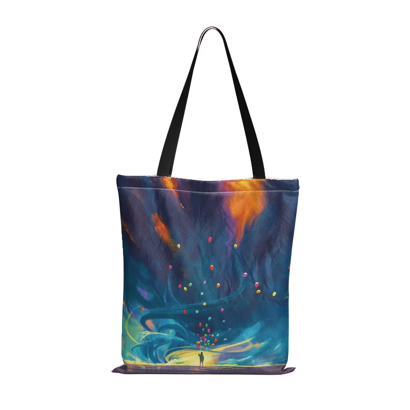 Сумка-шоппер Женская тканевая с ручкой многоразовая складная | Багаж и сумки