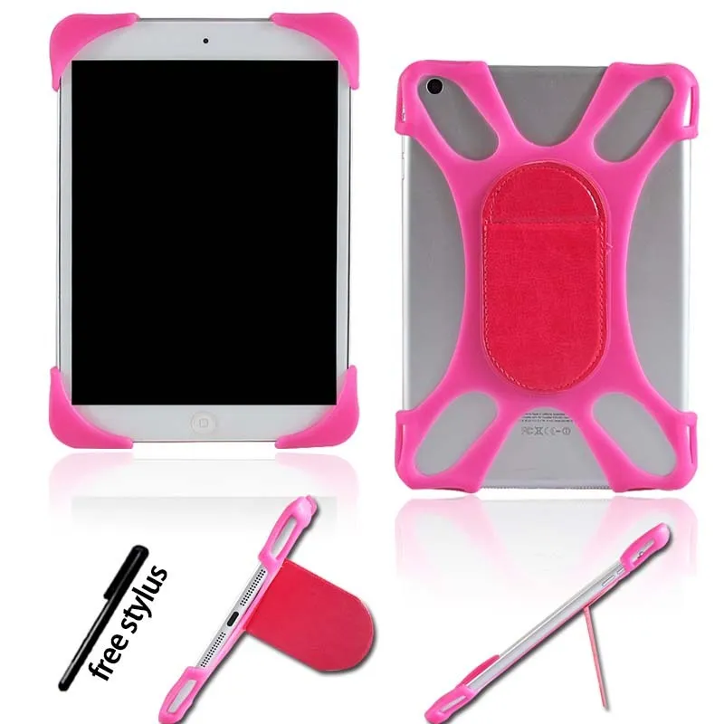 pink KK& LL для Apple iPad 1 2 3 4/Air 3 /PRO 10,5 Pro 11-противоударный силиконовый чехол-подставка для планшета+ стилус - Цвет: pink