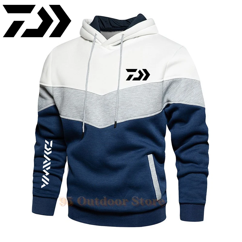 

Толстовка Daiwa для рыбалки, Мужская зимняя теплая толстовка для рыбалки, мужская рубашка для рыбалки, пальто, куртка для рыбалки, мужская спор...