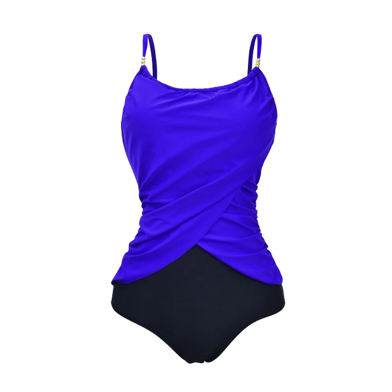 

2021 5XL Plus Size Swimwear Women One Piece Swimsuit Vintage Large Fat Tankini Swimming Suit For Ladies Bathing Suit Beach Wear